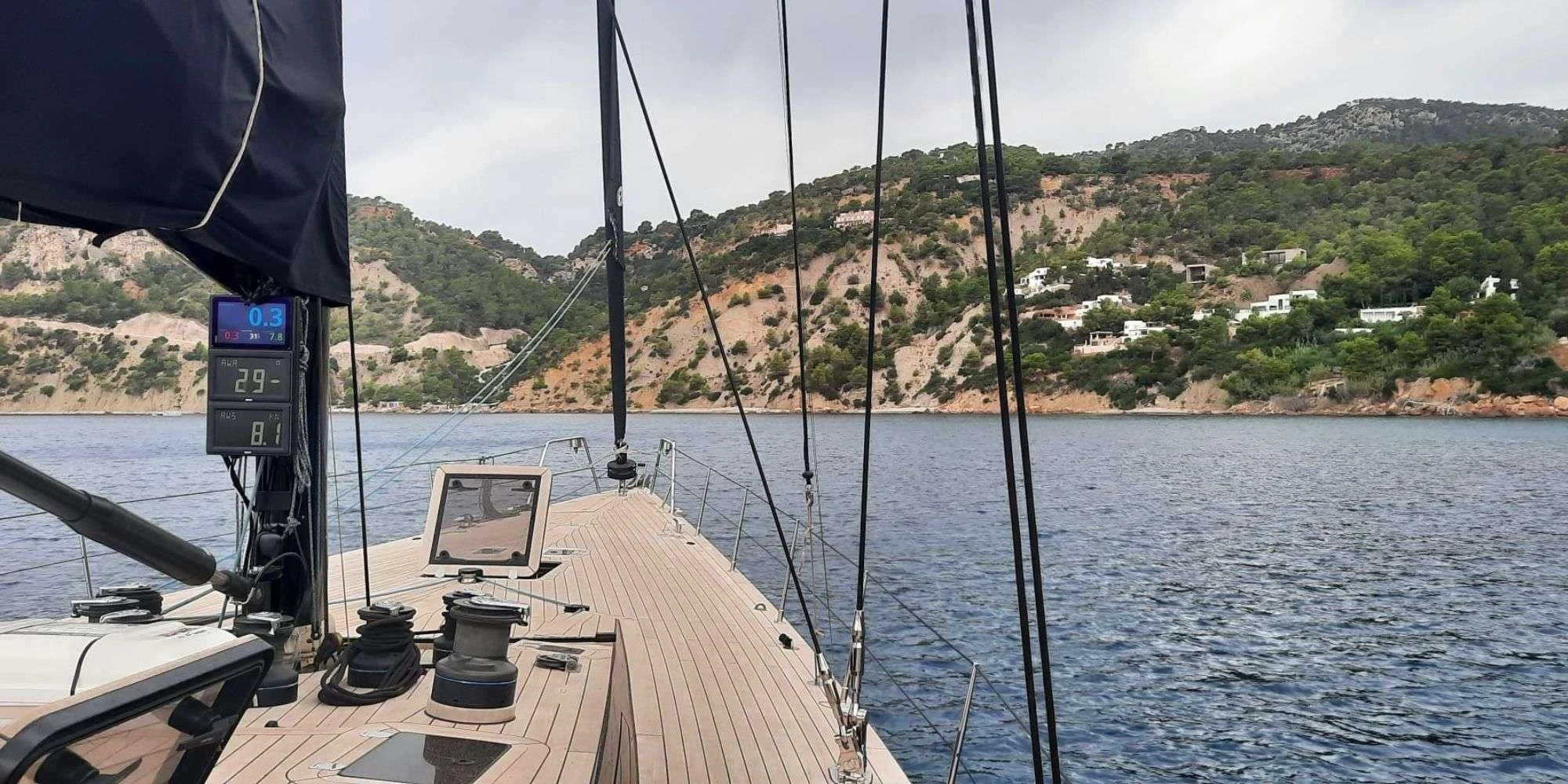 a boat on the water aboard WALLY ONE Yacht for Sale