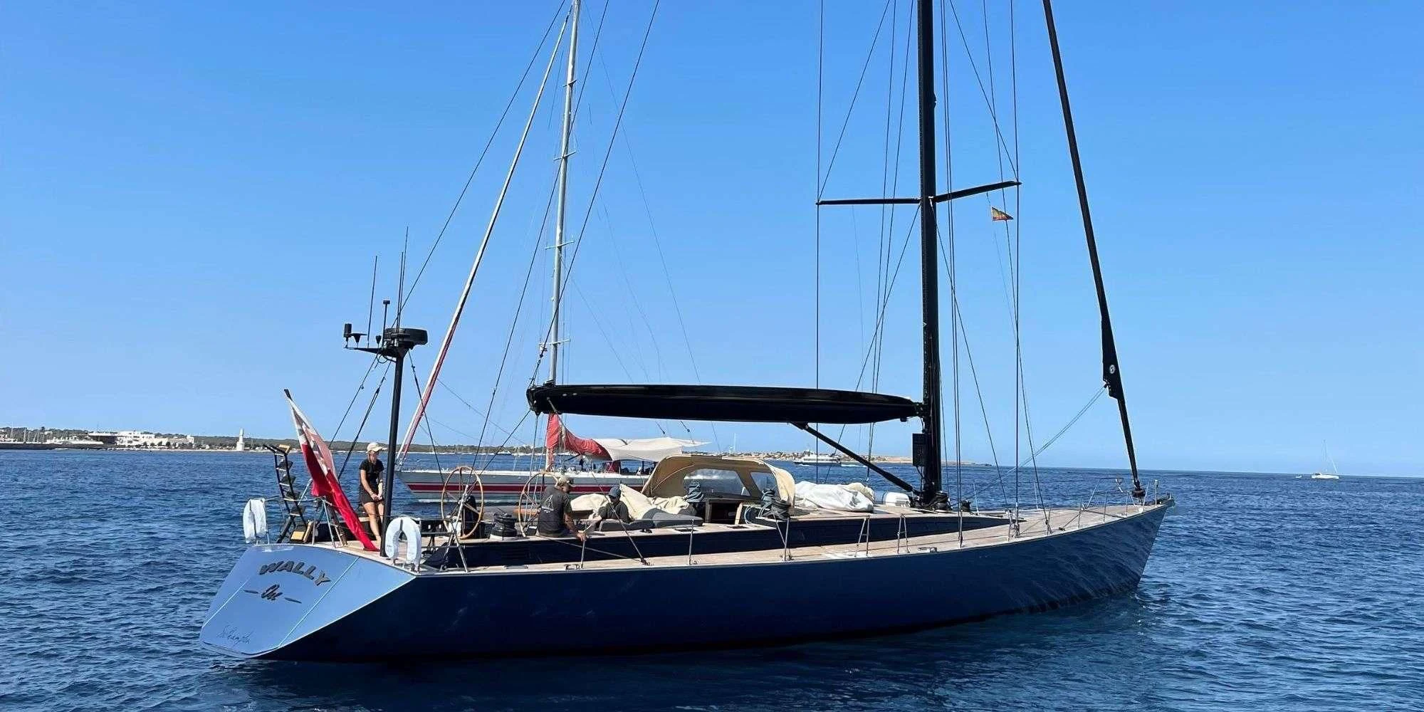 a boat on the water aboard WALLY ONE Yacht for Sale