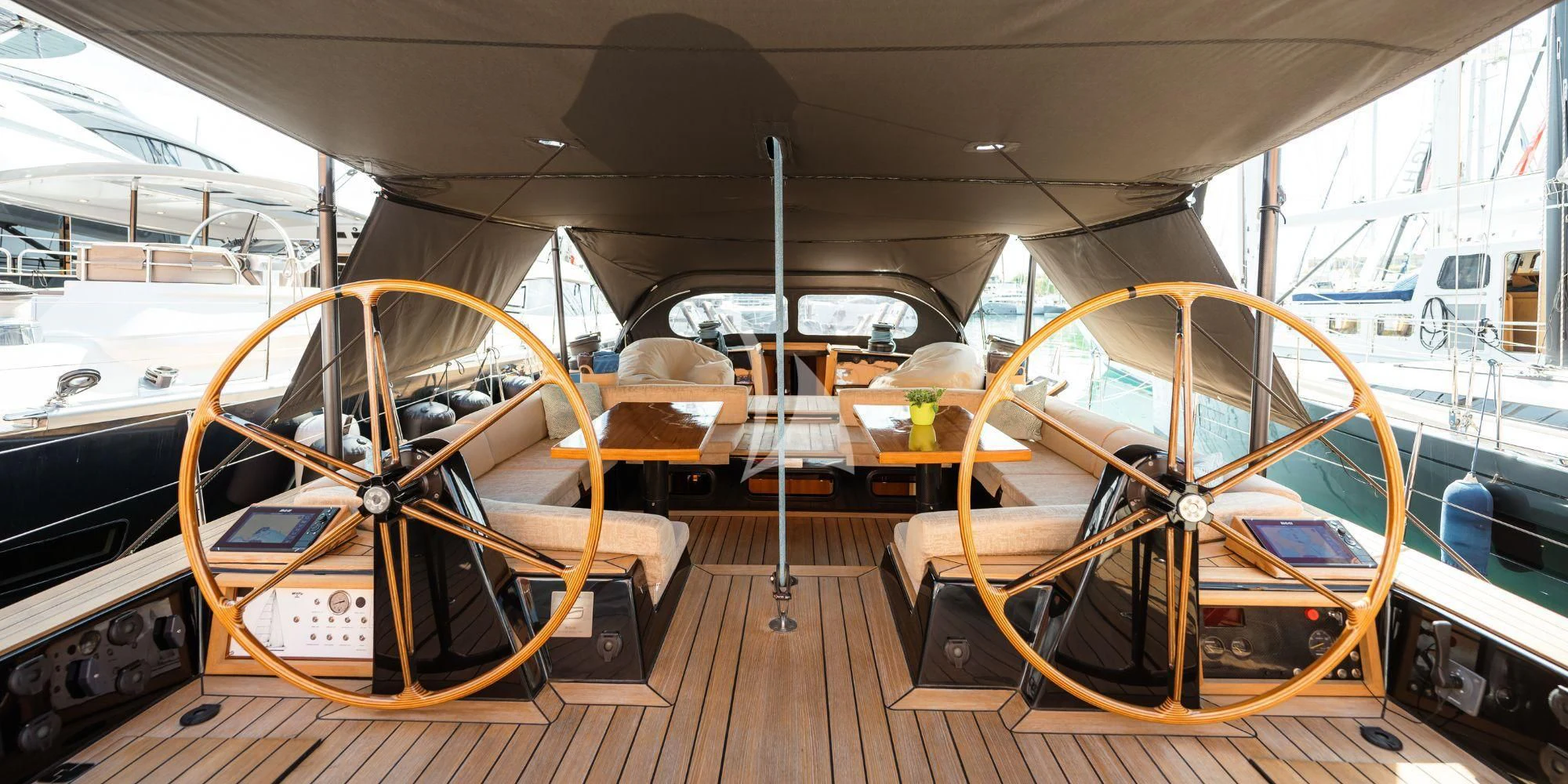 inside of a boat aboard WALLY ONE Yacht for Sale