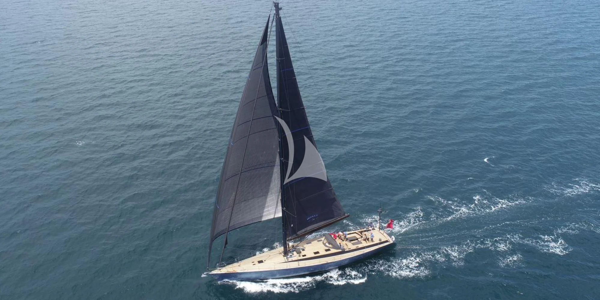 a sailboat on the water aboard WALLY ONE Yacht for Sale
