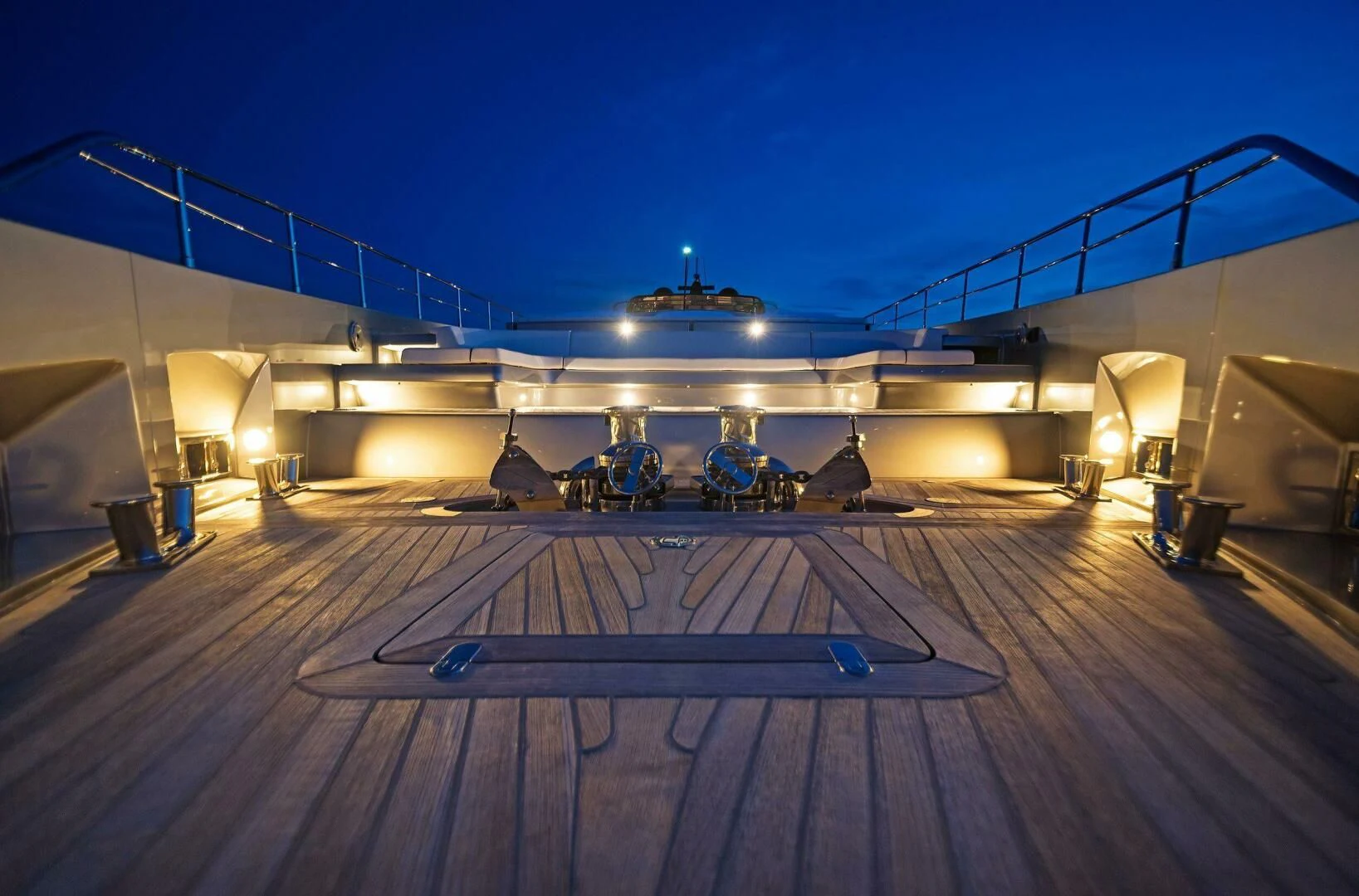 a large room with a large pool table and a large ship in the background aboard ALEGRA Yacht for Sale