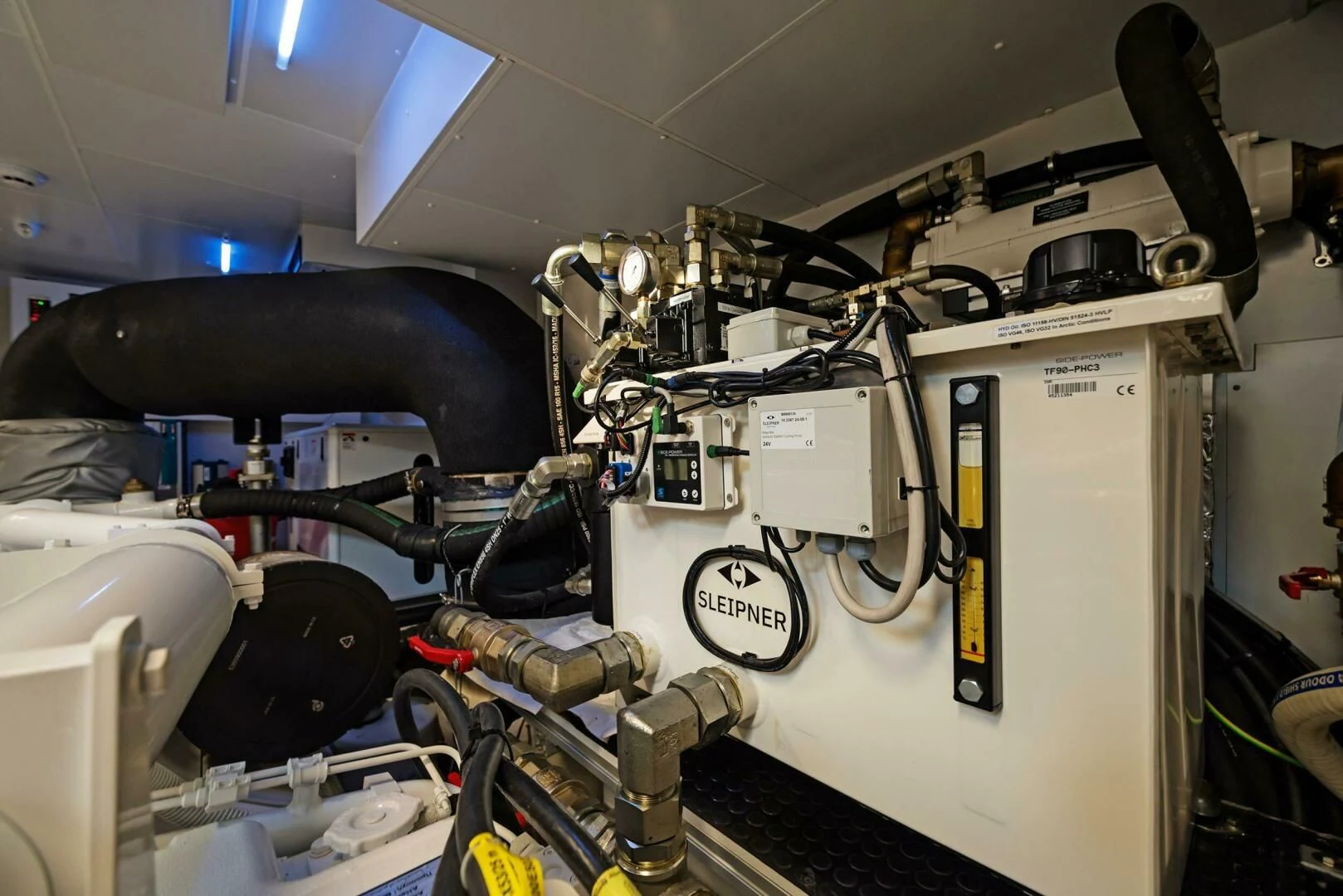 a machine with a large piece of equipment on it aboard ALEGRA Yacht for Sale