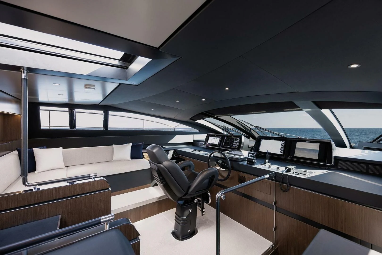 a room with a couch and a chair aboard ALEGRA Yacht for Sale