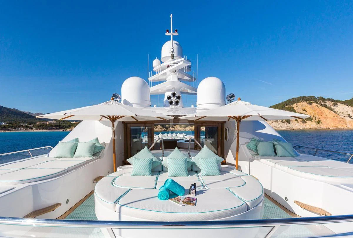a boat on the water aboard NECTAR Yacht for Sale