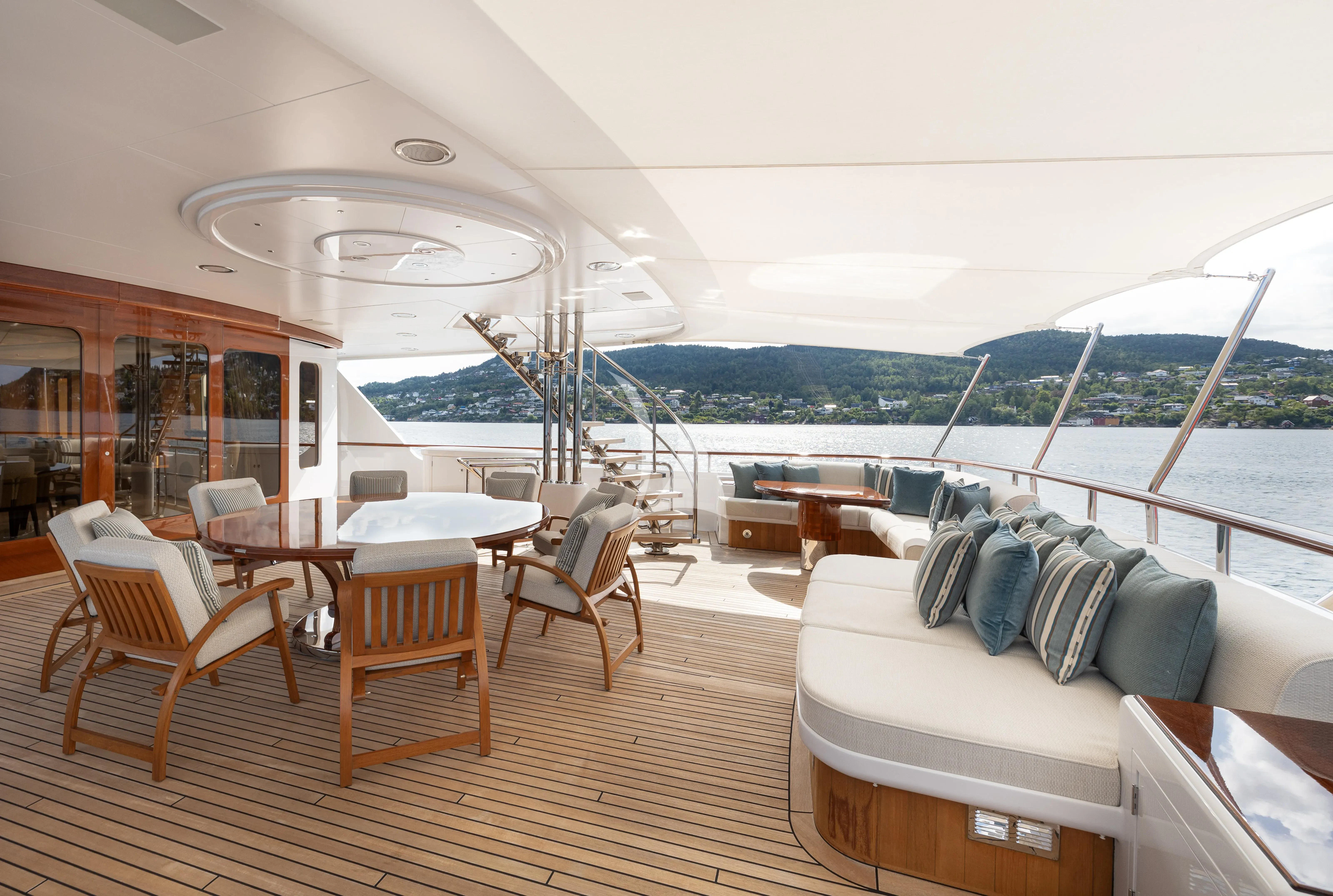 a boat on the water aboard NECTAR Yacht for Sale