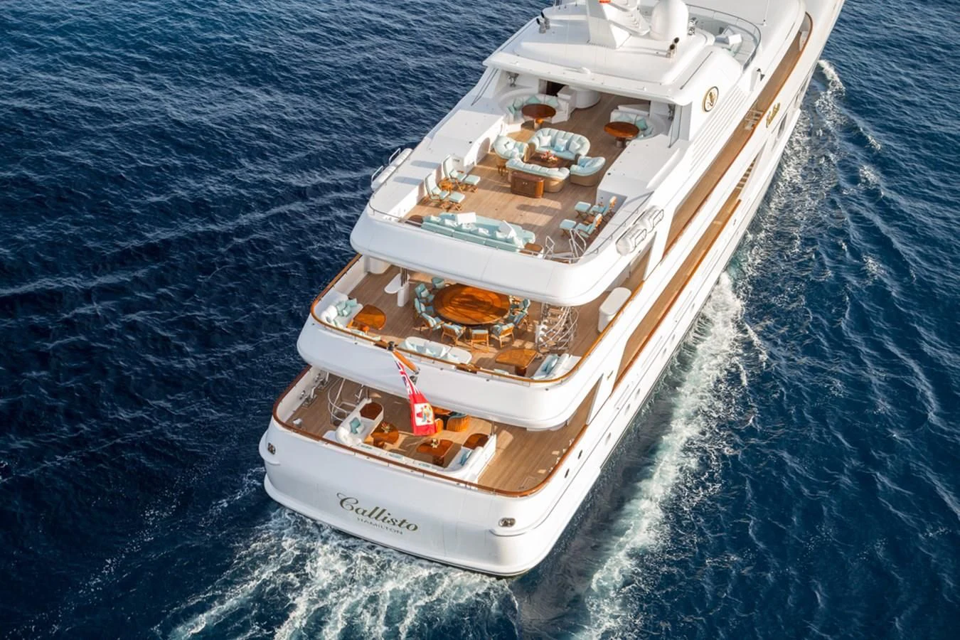 a ship in the water aboard NECTAR Yacht for Sale