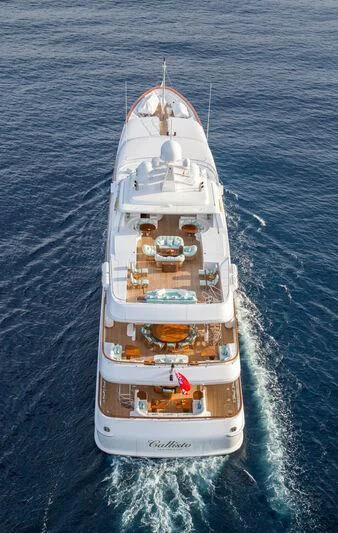a ship in the water aboard NECTAR Yacht for Sale