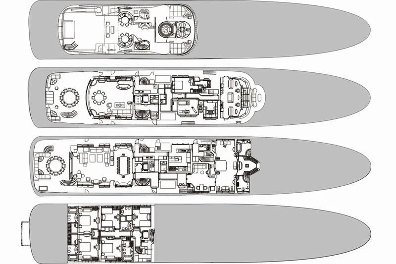 diagram aboard NECTAR Yacht for Sale
