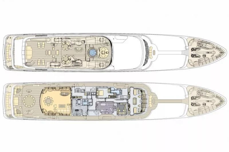 diagram aboard NECTAR Yacht for Sale