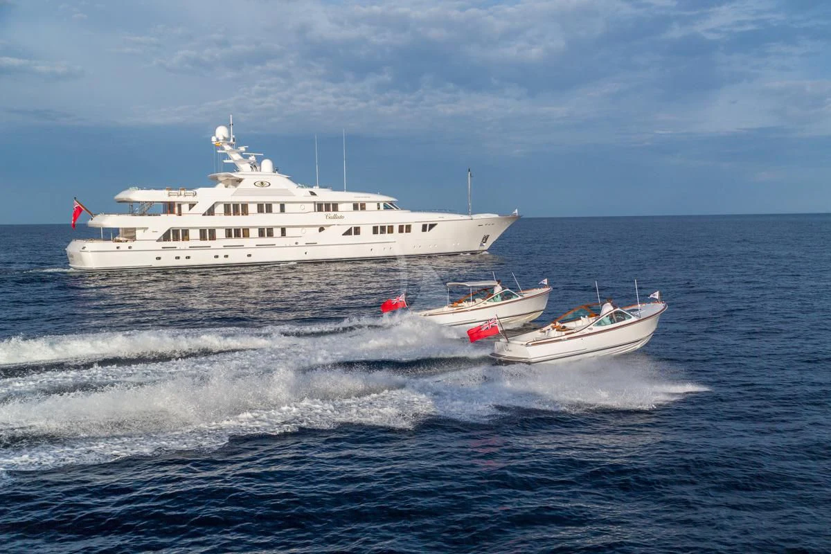 a boat on the water aboard NECTAR Yacht for Sale