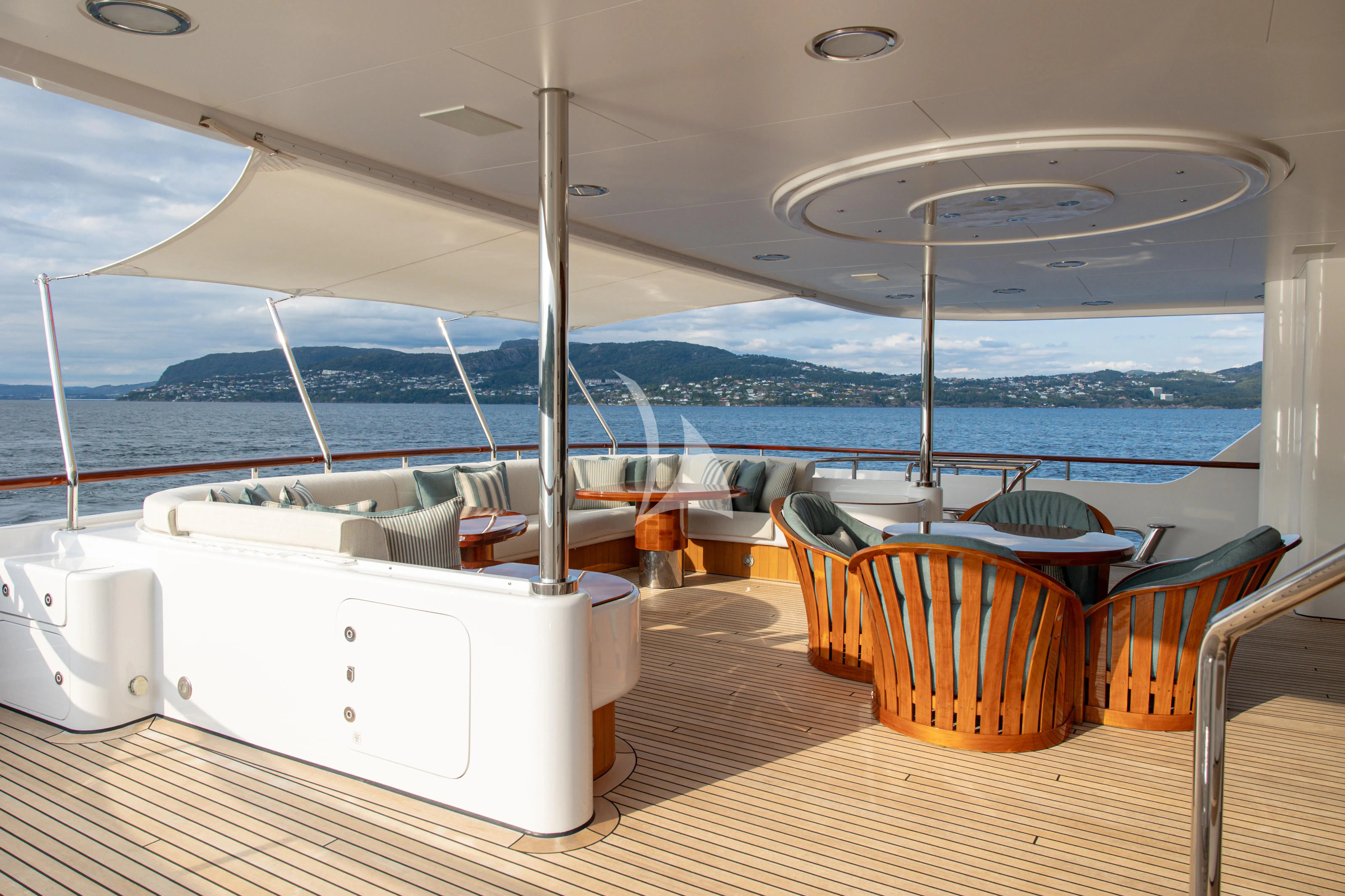 a boat on the water aboard NECTAR Yacht for Sale