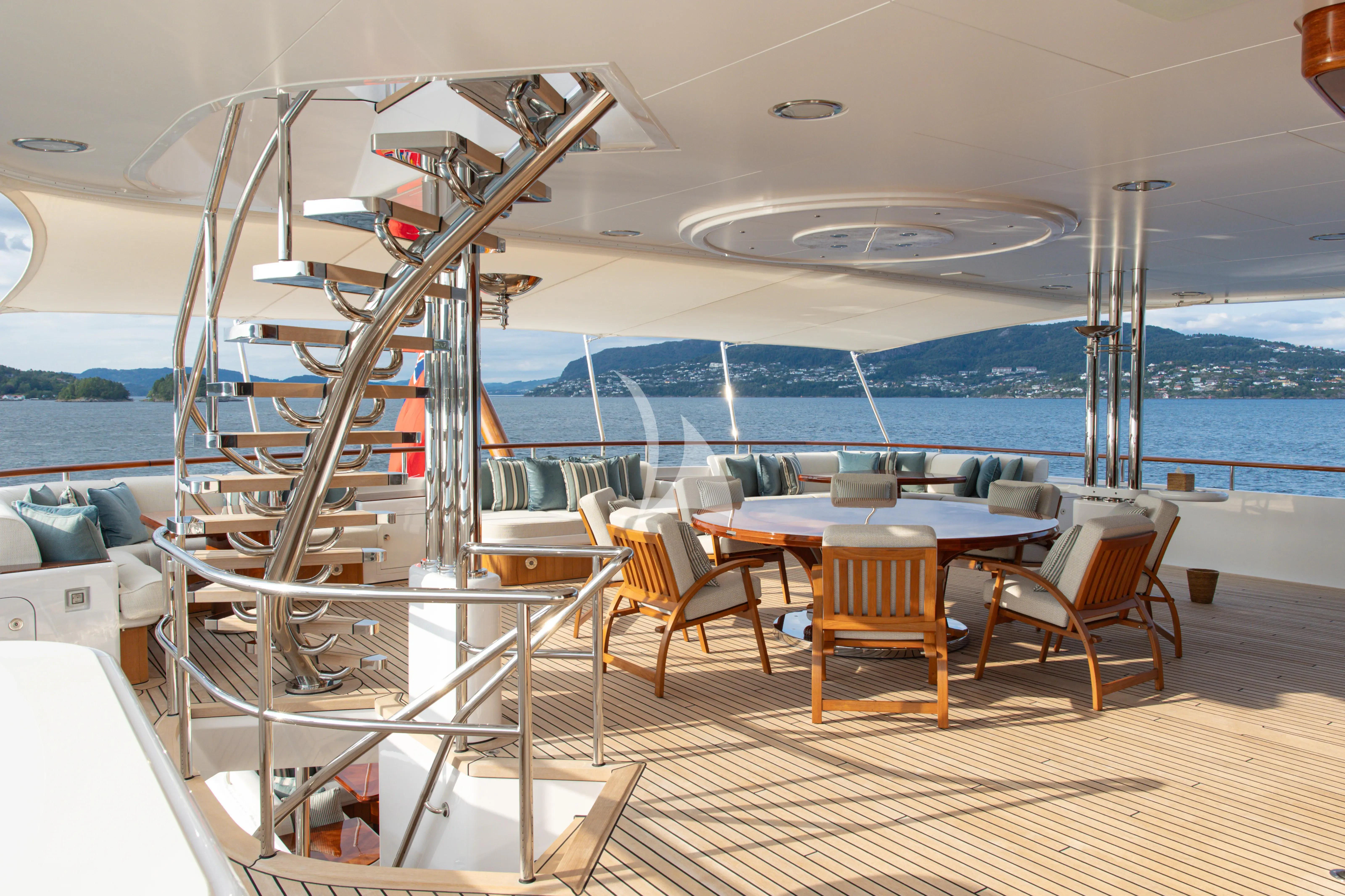 a boat on the water aboard NECTAR Yacht for Sale