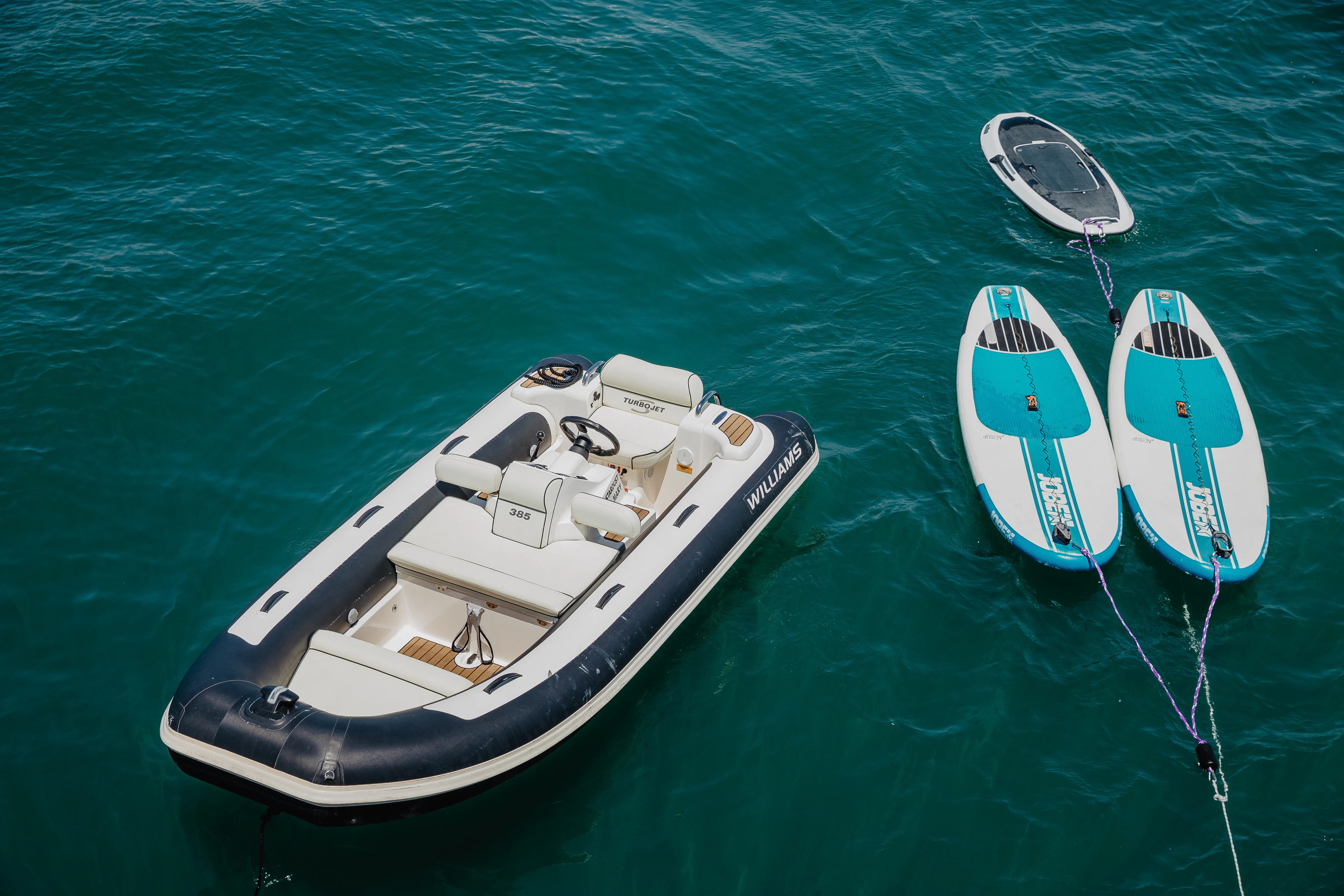 a boat in the water aboard STARDUST OF MARY Yacht for Sale