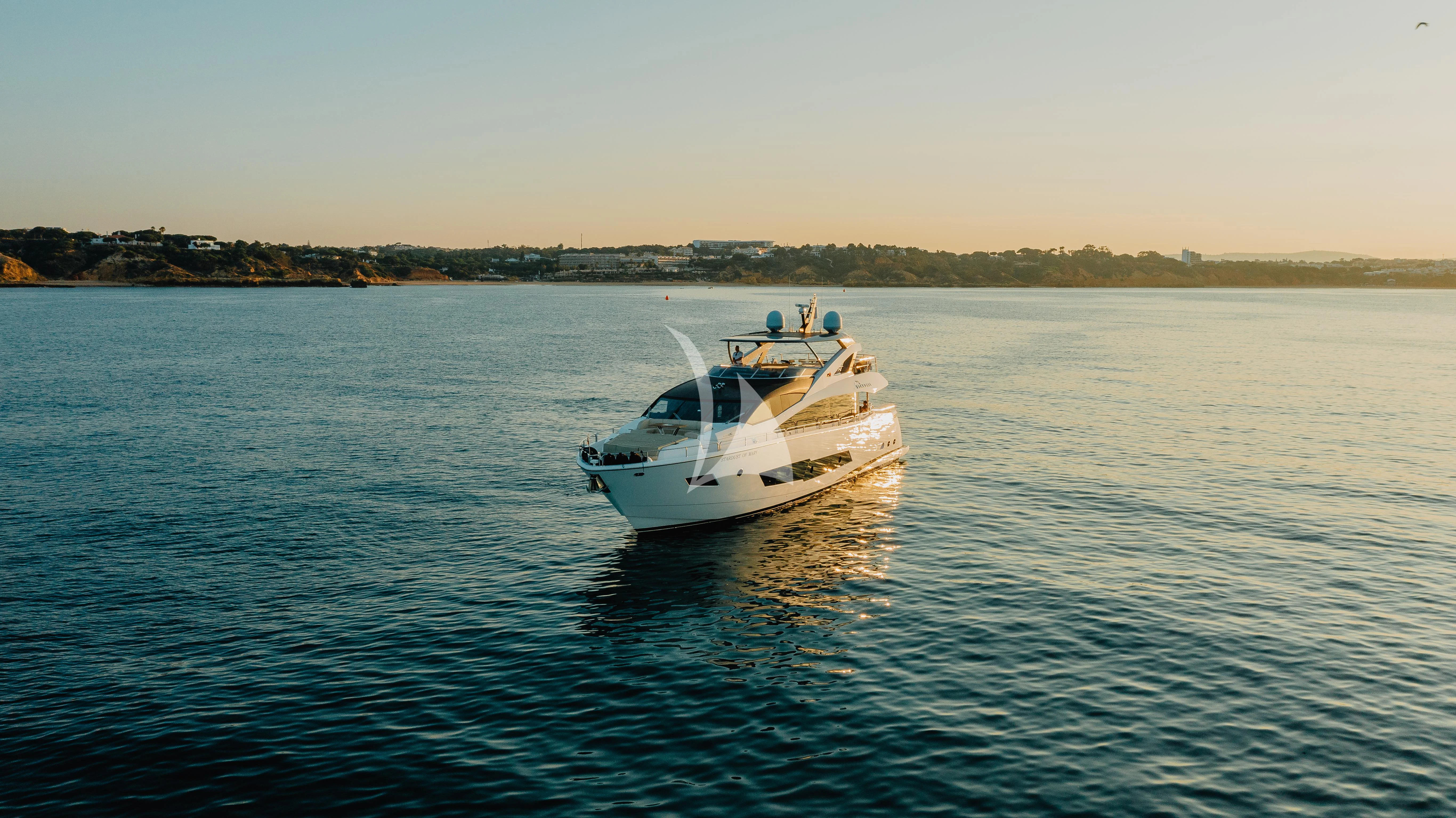 a boat on the water aboard STARDUST OF MARY Yacht for Sale