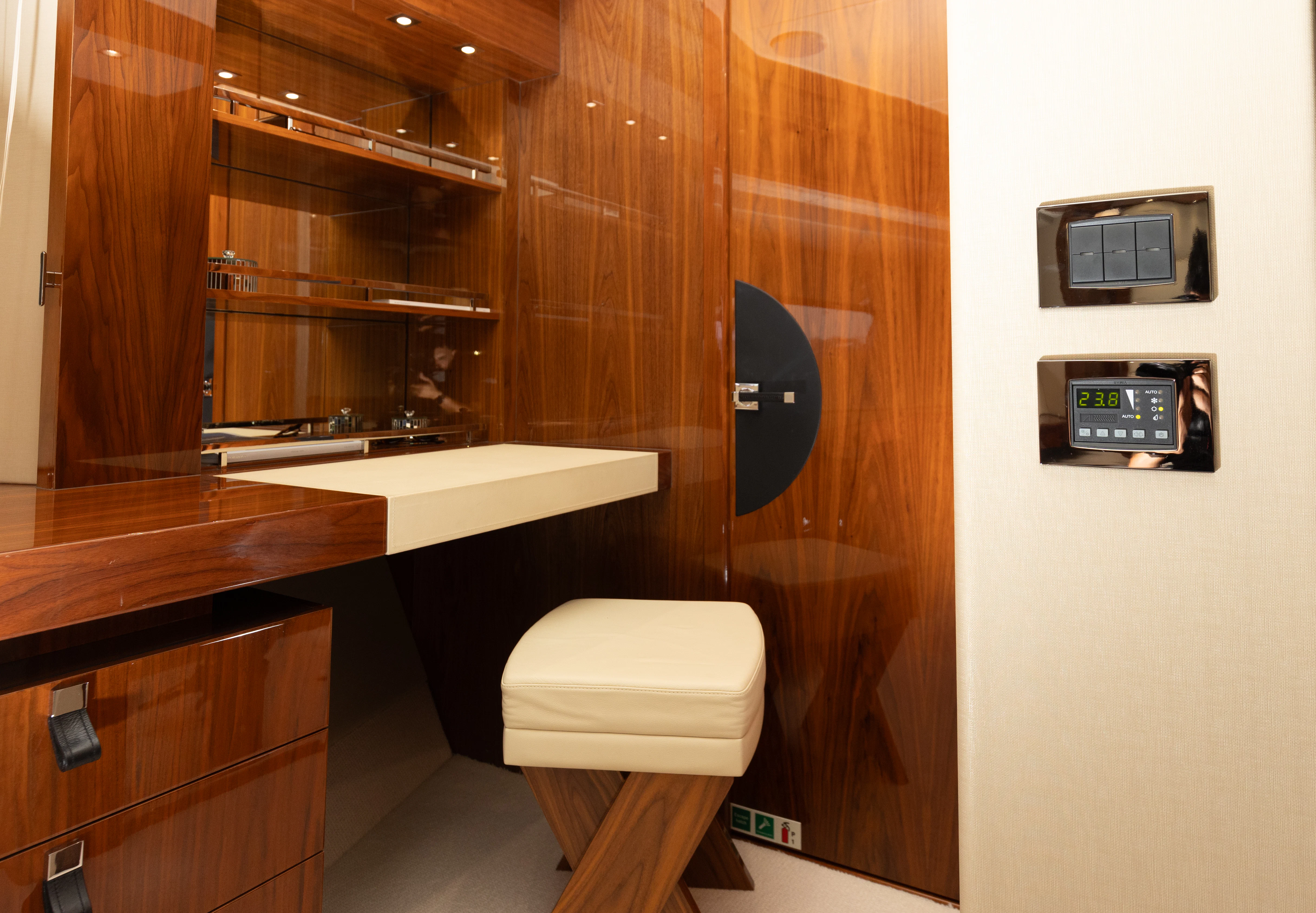 a bathroom with a toilet and a sink aboard STARDUST OF MARY Yacht for Sale