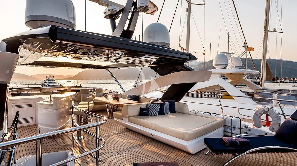 a boat on the water aboard STARDUST OF MARY Yacht for Sale