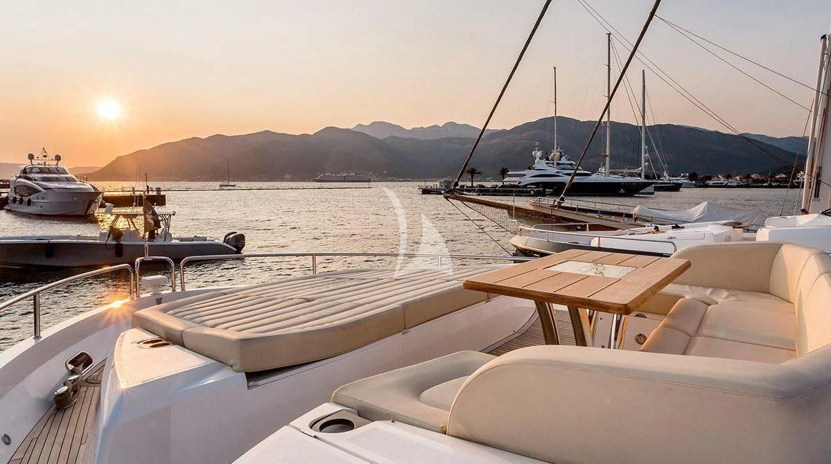 a boat on the water aboard STARDUST OF MARY Yacht for Sale