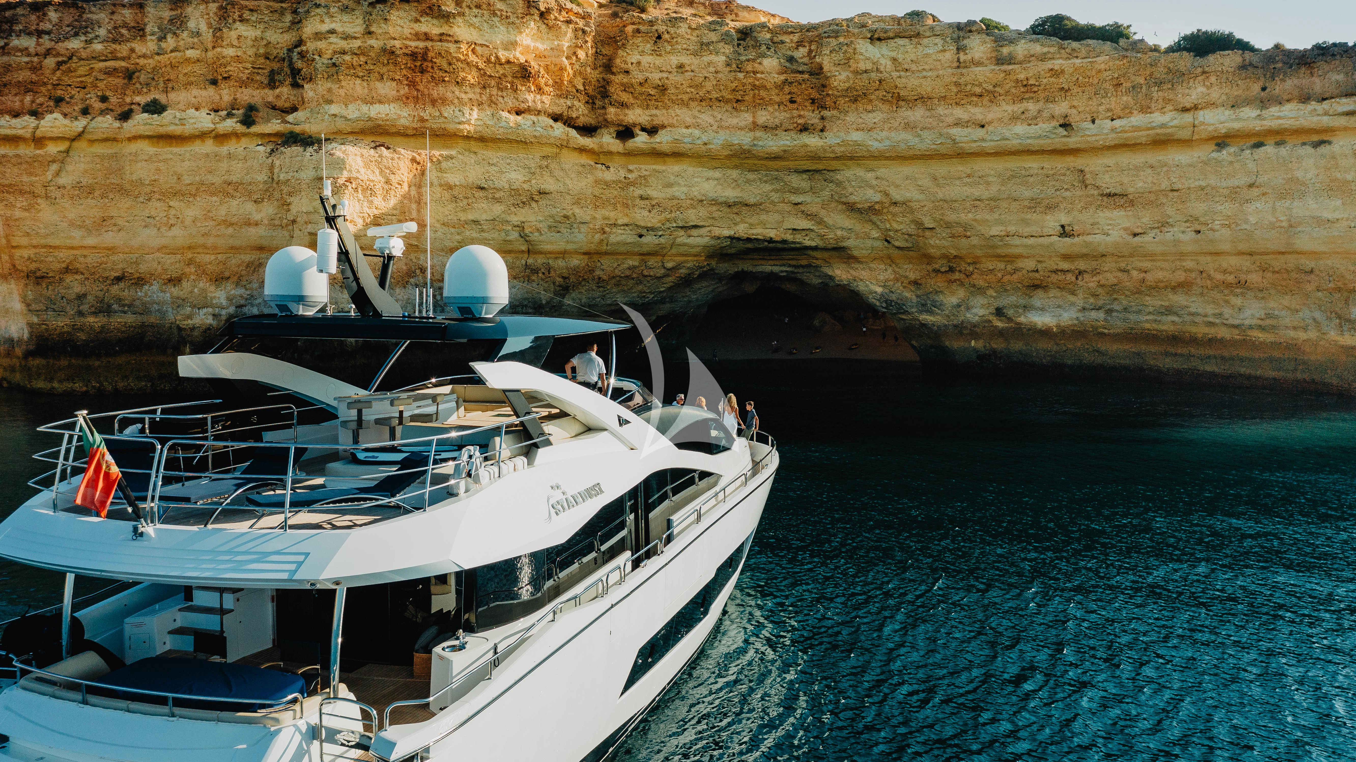 a boat in the water aboard STARDUST OF MARY Yacht for Sale