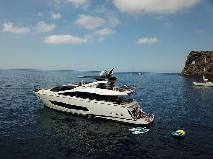 a boat on the water aboard STARDUST OF MARY Yacht for Sale
