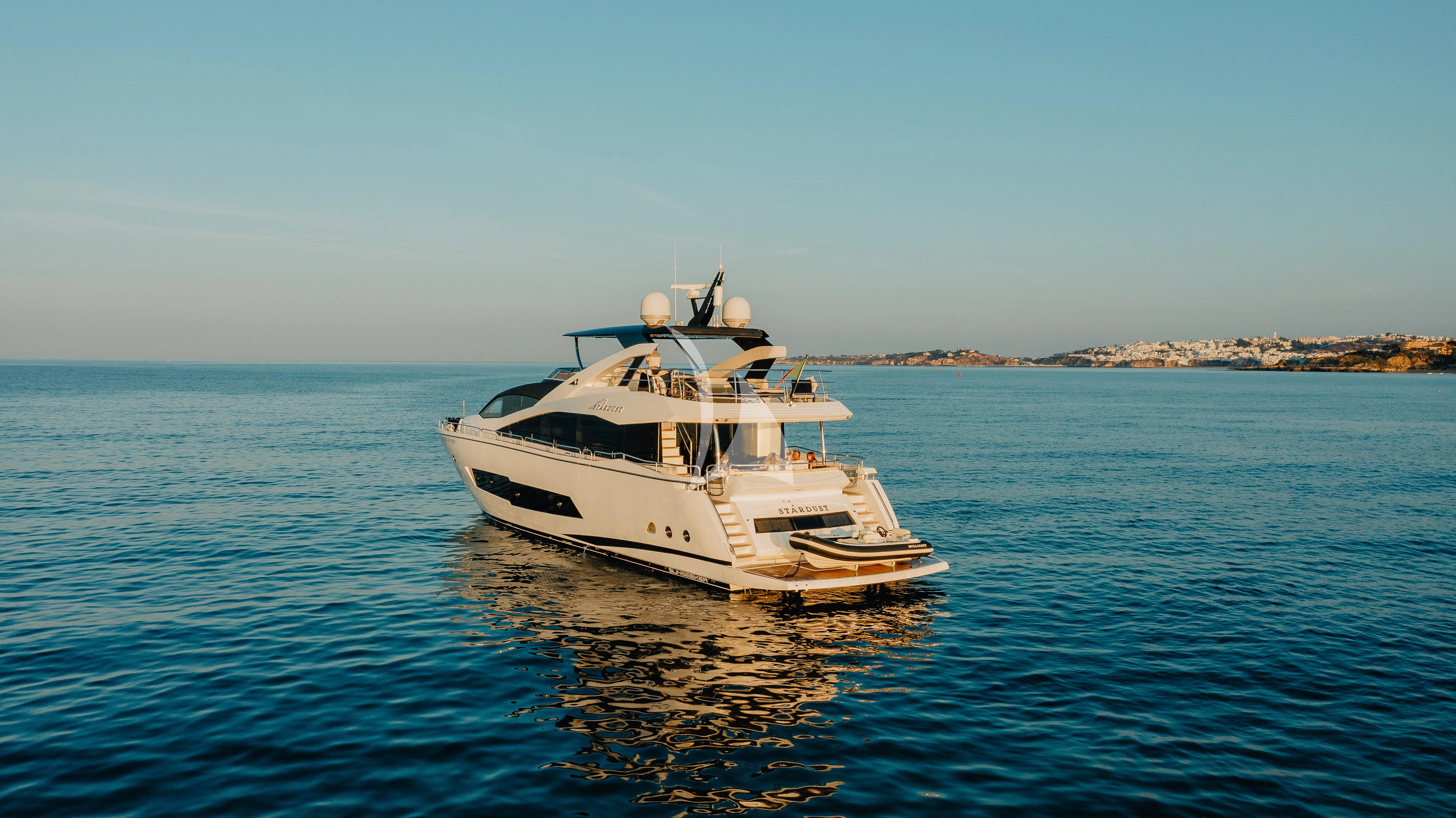 a boat on the water aboard STARDUST OF MARY Yacht for Sale