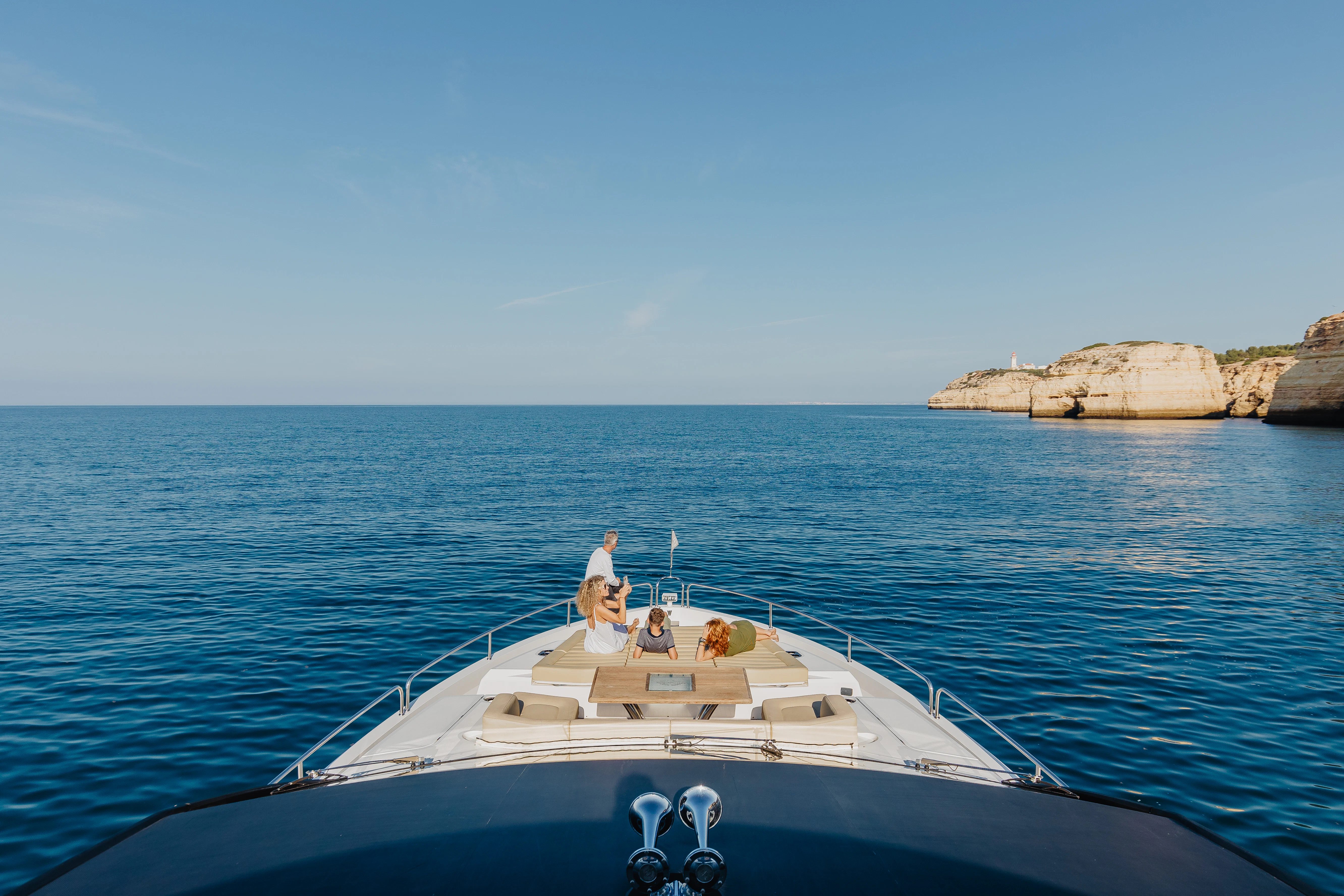 a person on a boat aboard STARDUST OF MARY Yacht for Sale