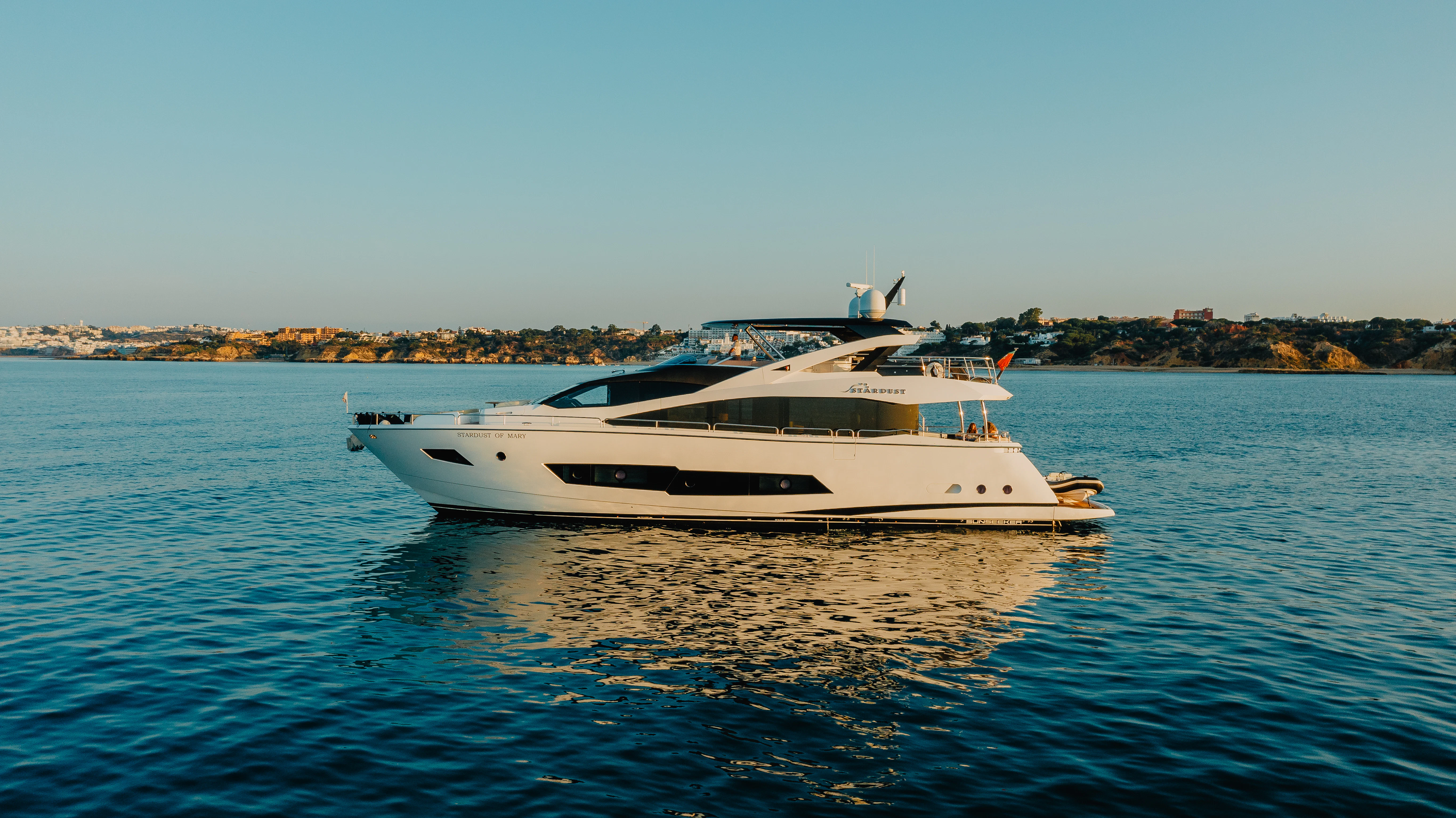 a boat on the water aboard STARDUST OF MARY Yacht for Sale