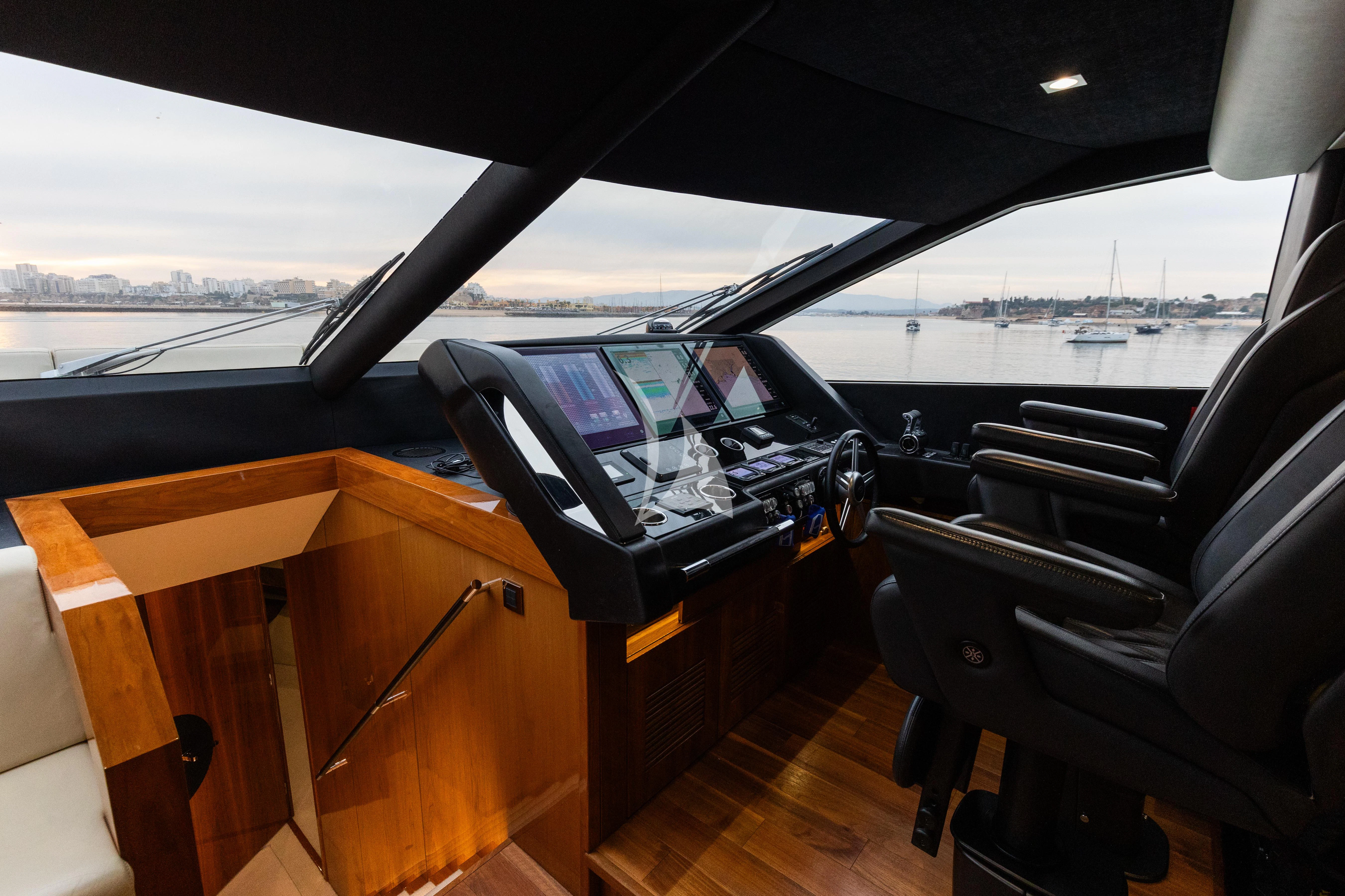 a car on a road aboard STARDUST OF MARY Yacht for Sale