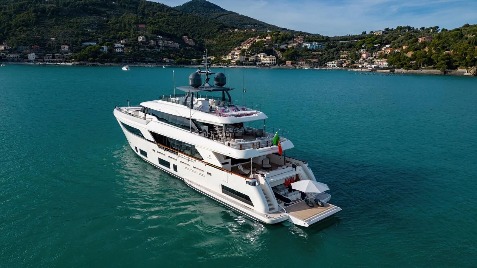 a boat on the water aboard FRANGELO Yacht for Sale