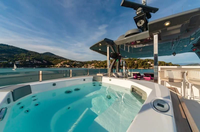 a boat on the water aboard FRANGELO Yacht for Sale
