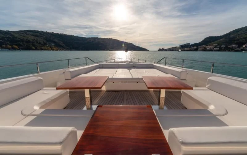 a boat on the water aboard FRANGELO Yacht for Sale