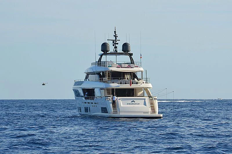 a boat in the water aboard FRANGELO Yacht for Sale