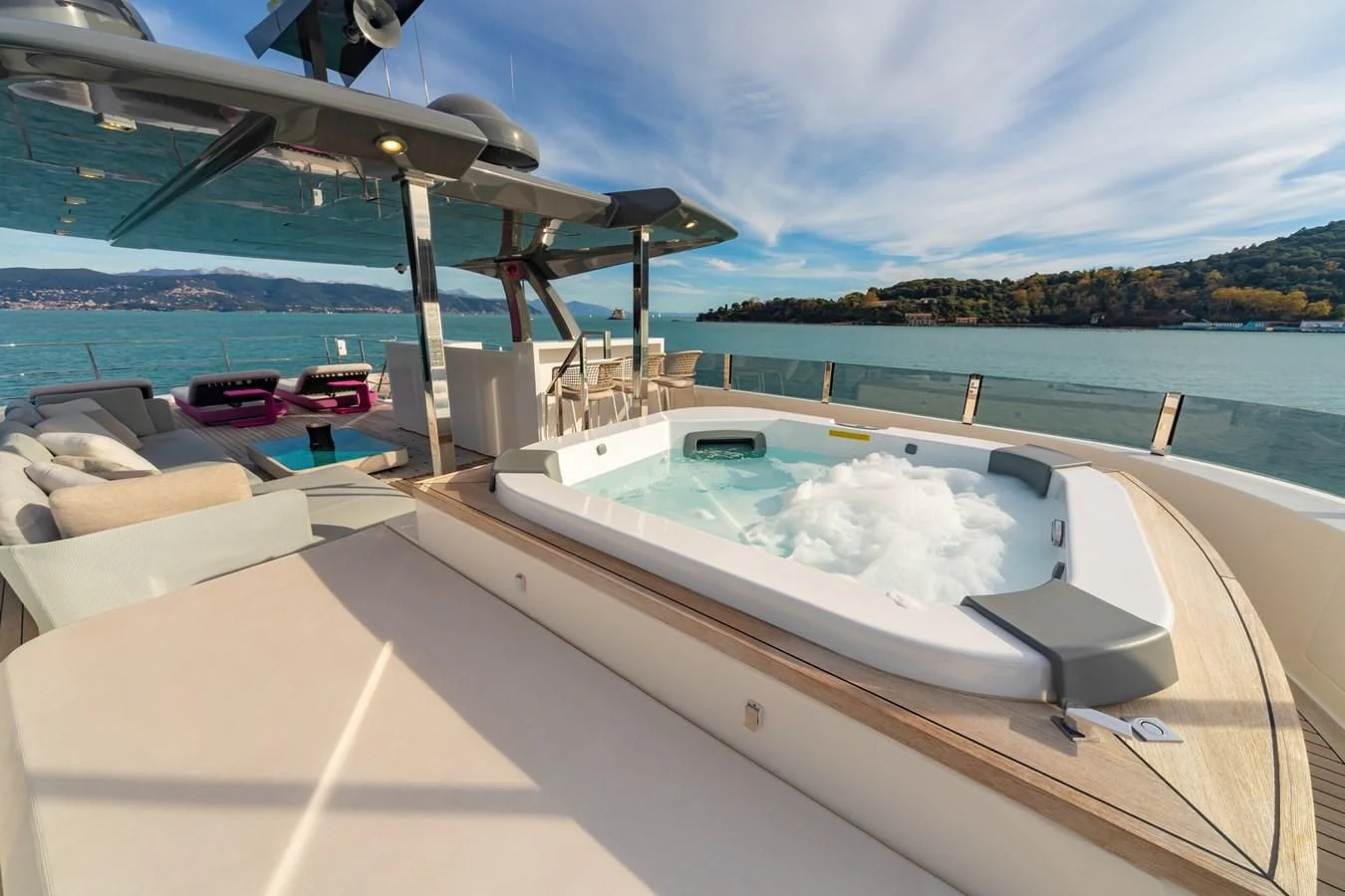 a boat on the water aboard FRANGELO Yacht for Sale