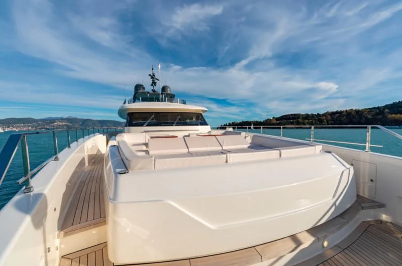a boat on a body of water aboard FRANGELO Yacht for Sale