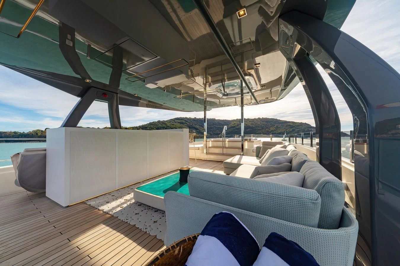 a boat on the water aboard FRANGELO Yacht for Sale