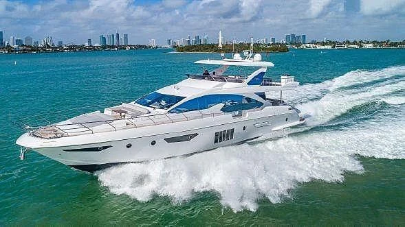a boat on the water aboard LUCKY 7 Yacht for Sale