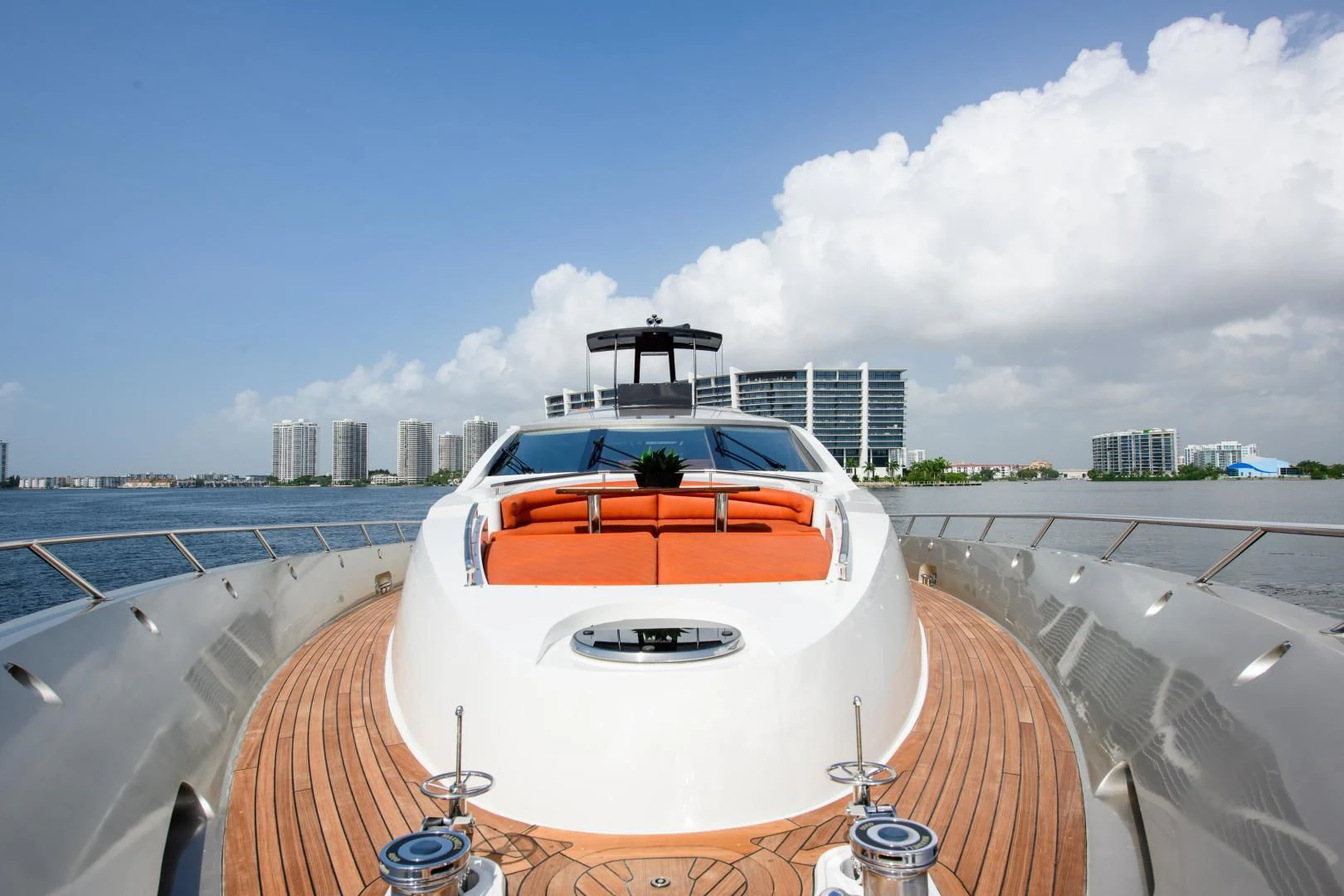 a boat on a deck aboard CHAPTER II Yacht for Sale