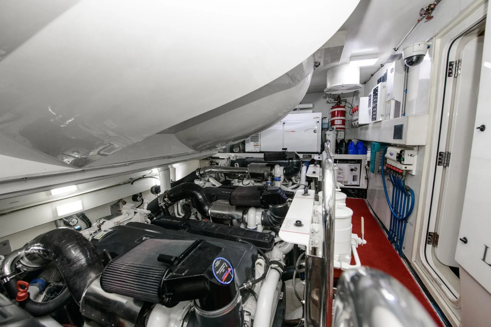 a large white machine with a large white cylinder on the side aboard CHAPTER II Yacht for Sale