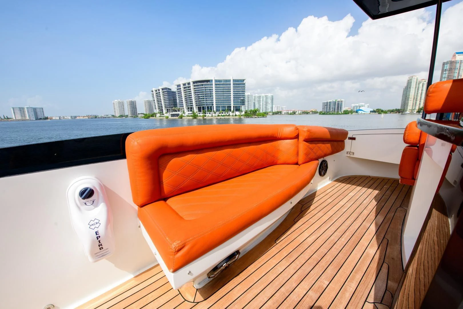 a boat on a deck aboard CHAPTER II Yacht for Sale