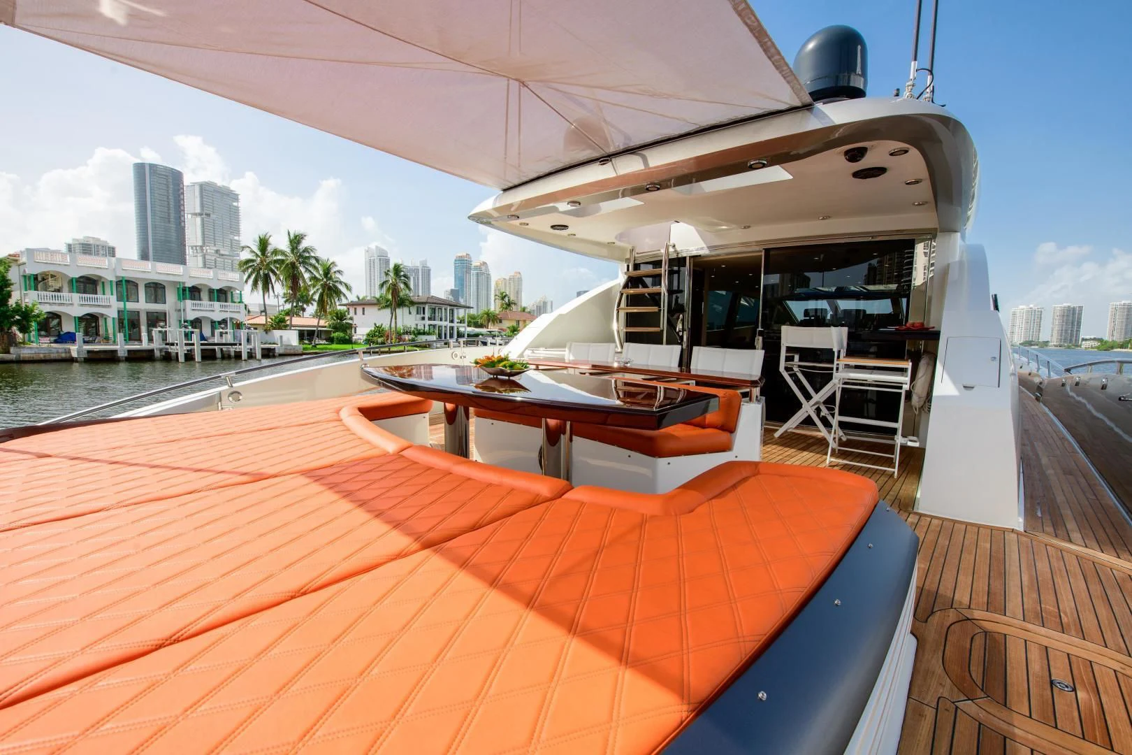 a boat on a deck aboard CHAPTER II Yacht for Sale