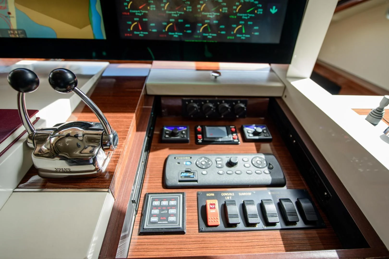 a close-up of a telephone aboard CHAPTER II Yacht for Sale