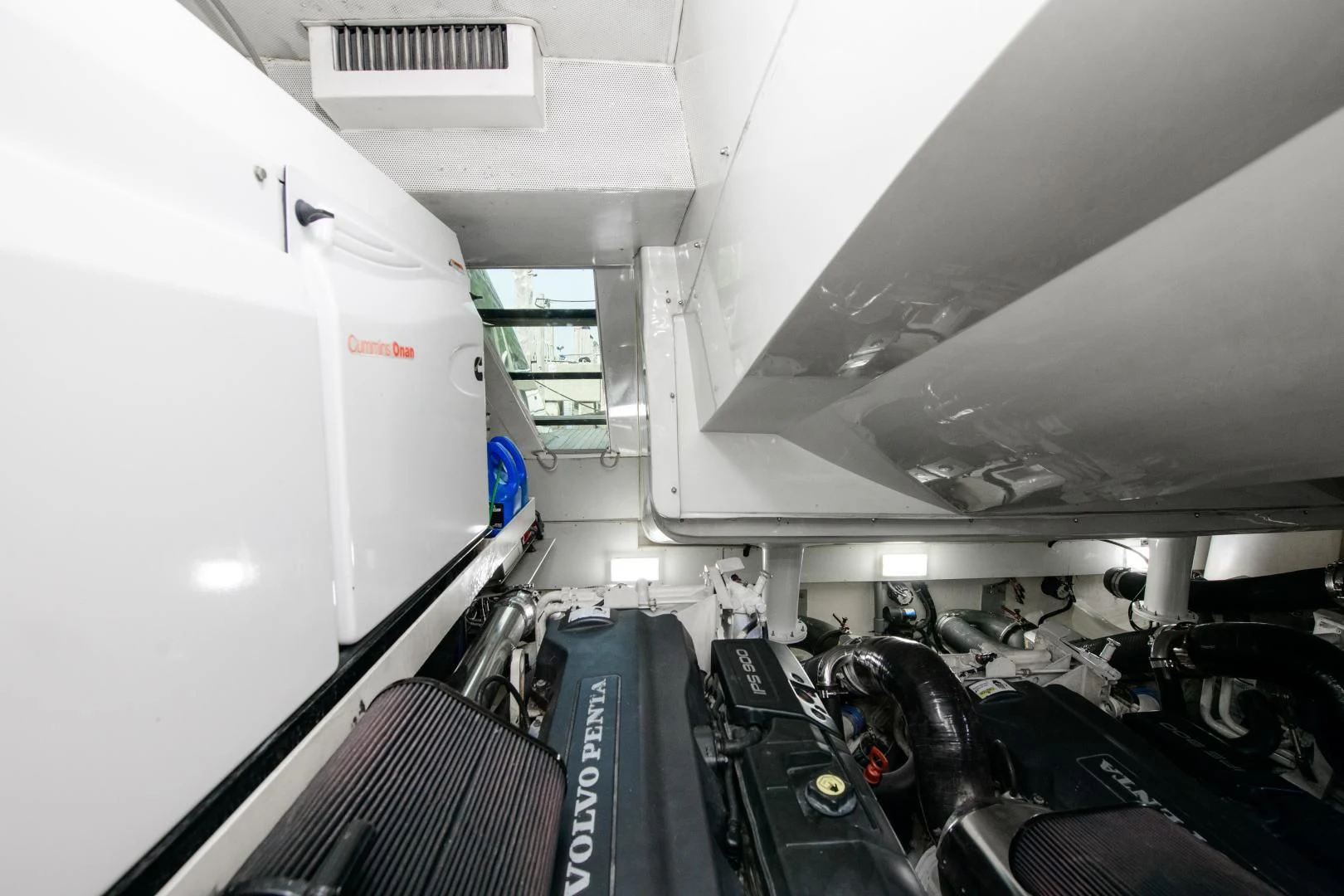 a large room with machinery aboard CHAPTER II Yacht for Sale