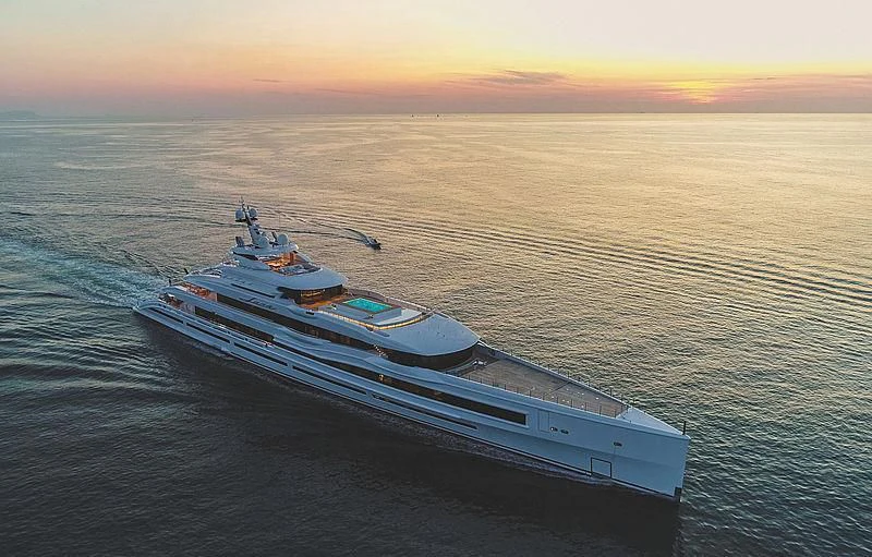 a boat in the water aboard MAR Yacht for Sale