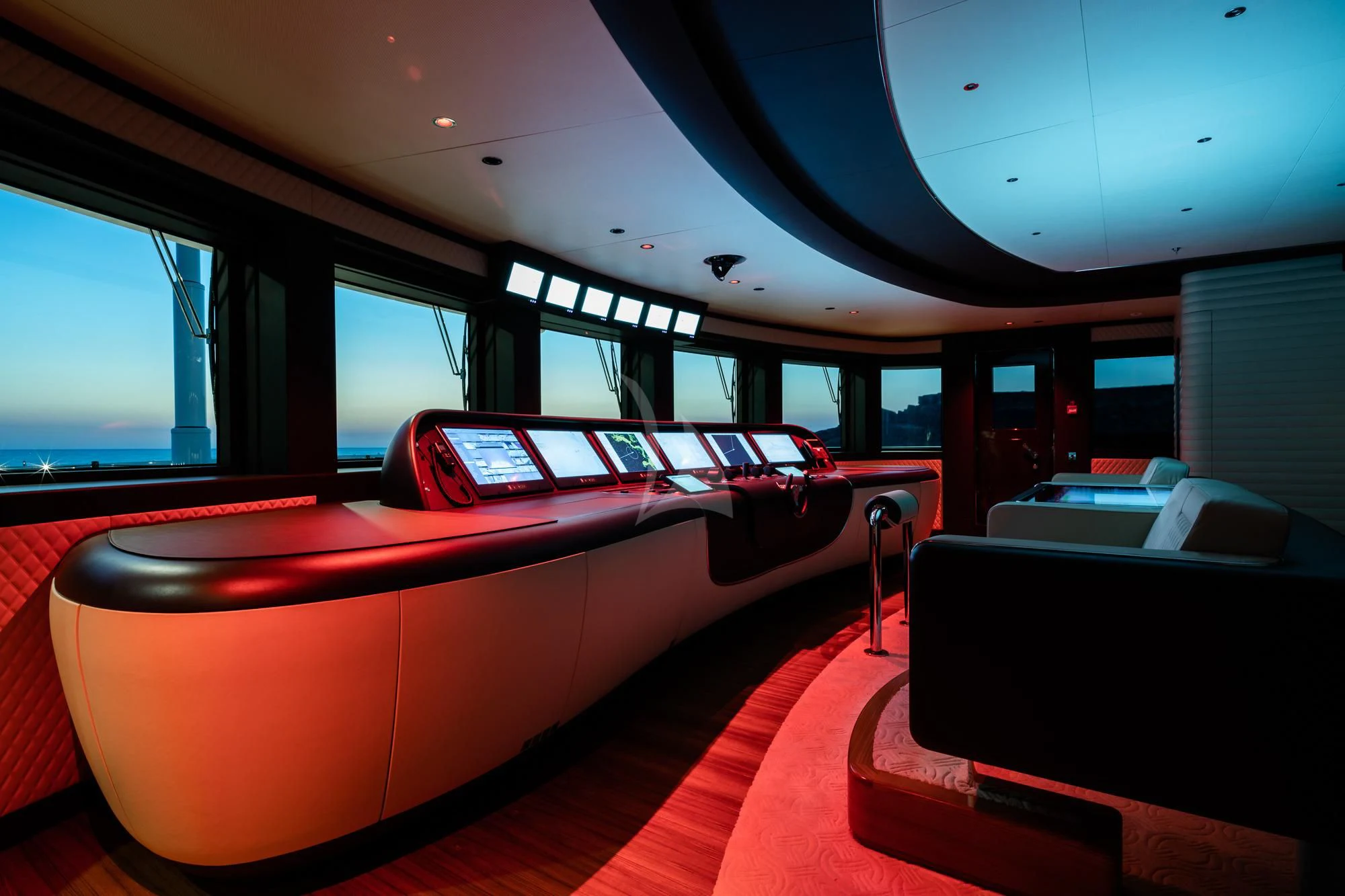 inside of a vehicle aboard MAR Yacht for Sale
