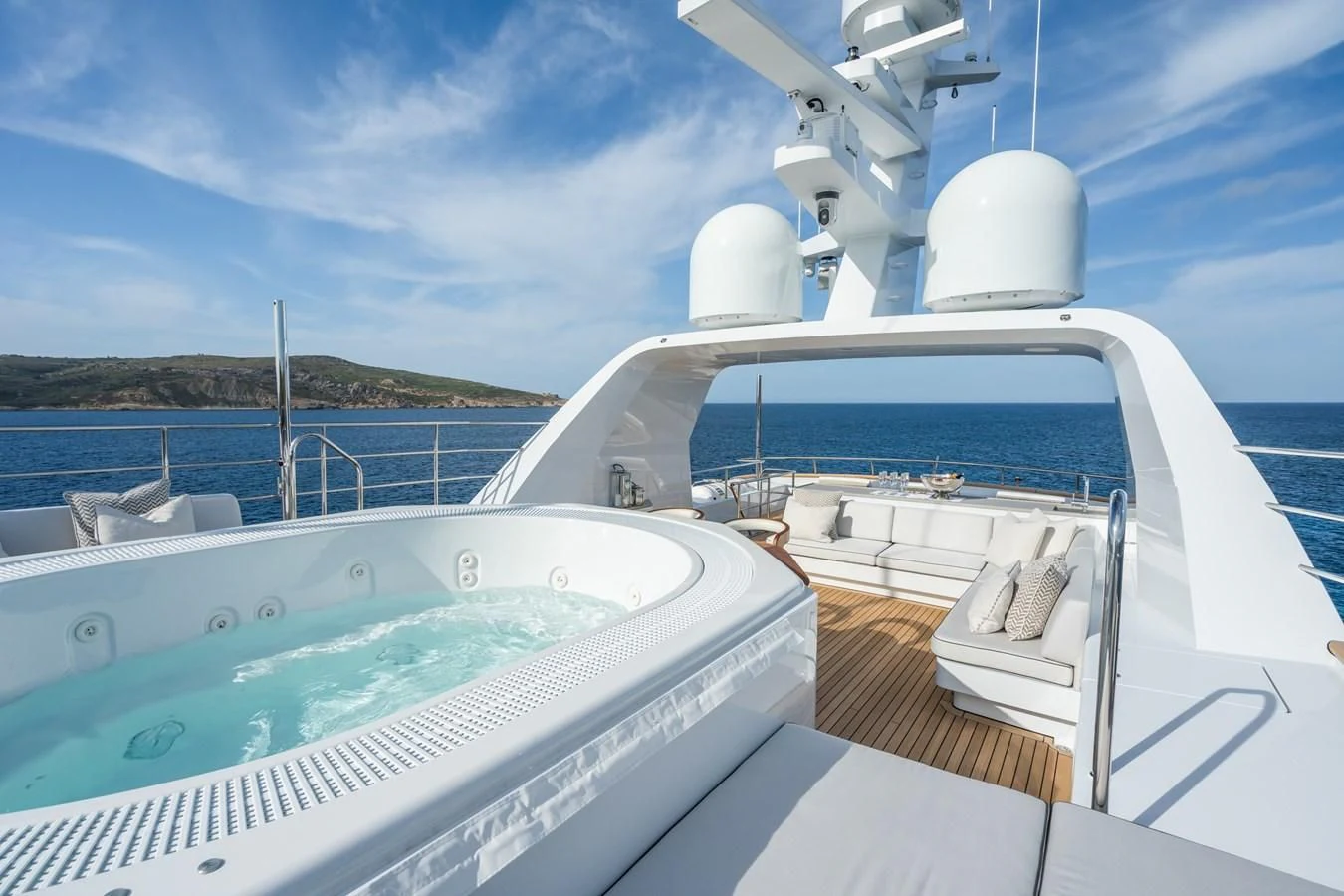 a boat on the water aboard EMERALD Yacht for Charter