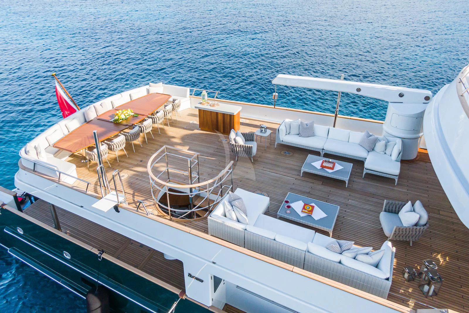 a boat on the water aboard EMERALD Yacht for Charter