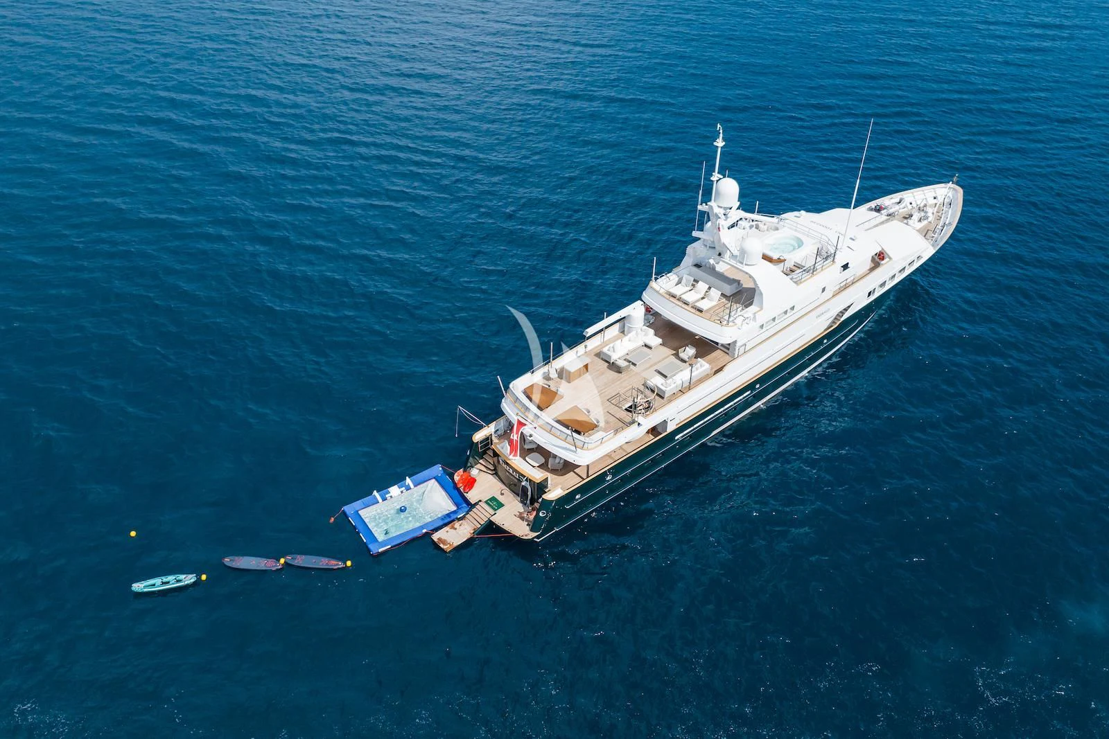 a ship in the water aboard EMERALD Yacht for Charter