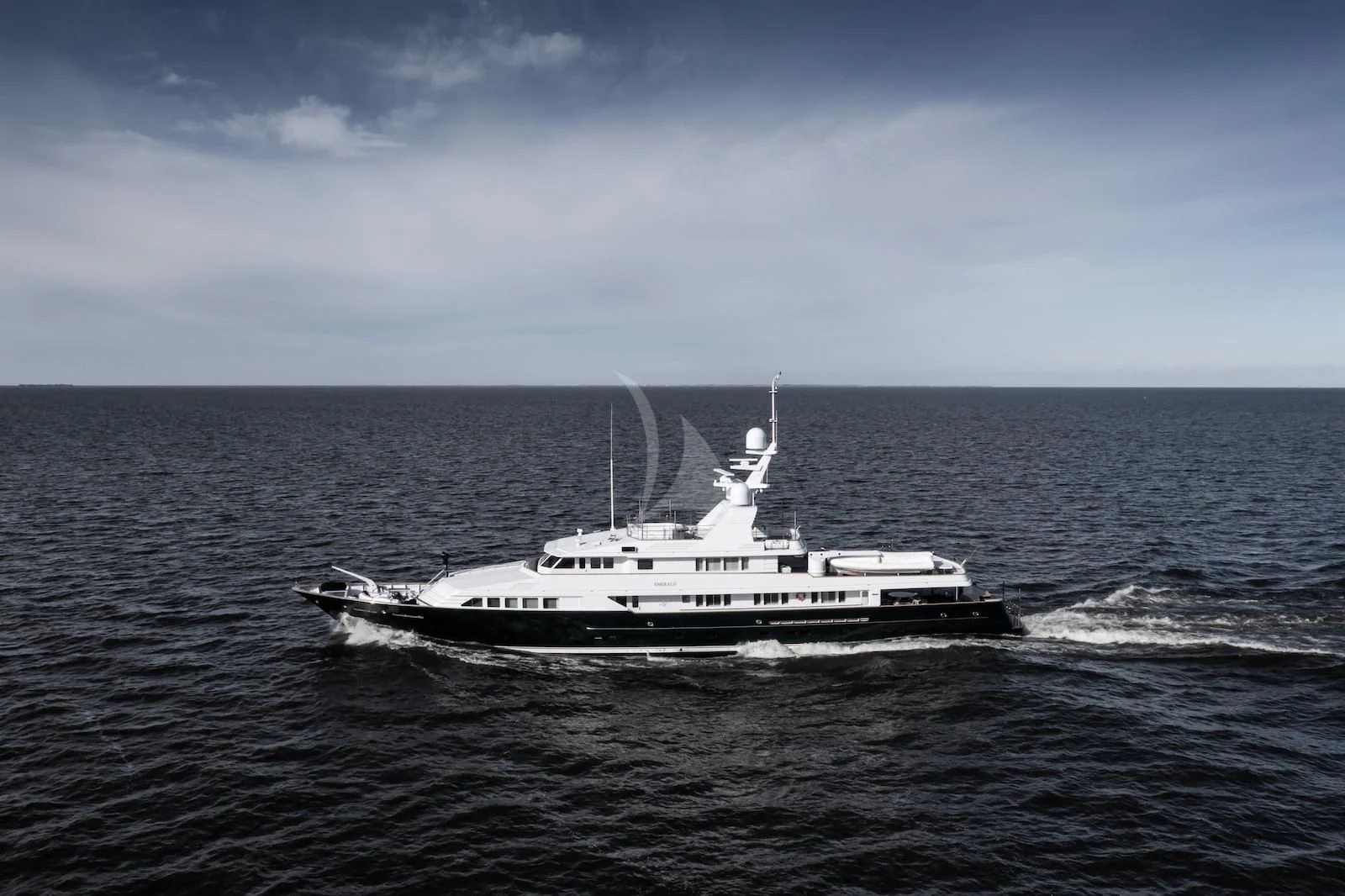 a boat in the water aboard EMERALD Yacht for Charter