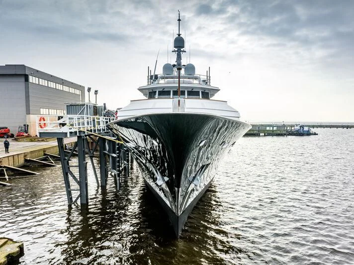 a boat in the water aboard EMERALD Yacht for Charter