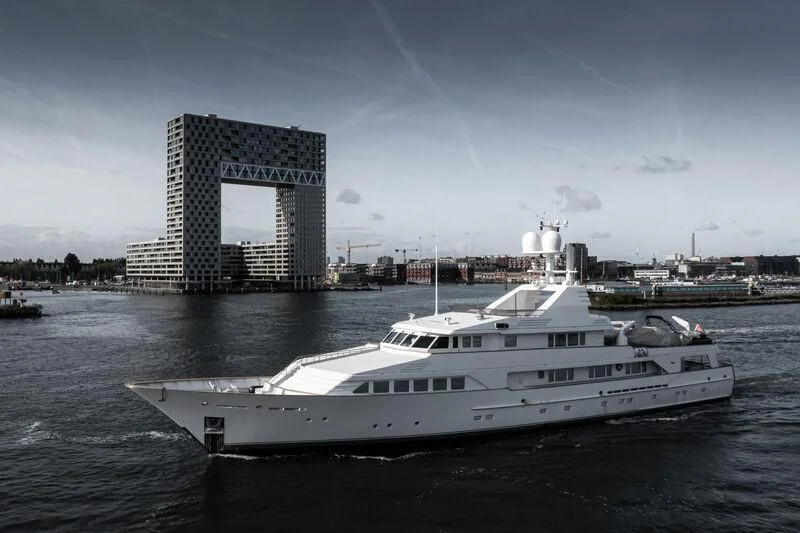a boat in the water aboard EMERALD Yacht for Charter
