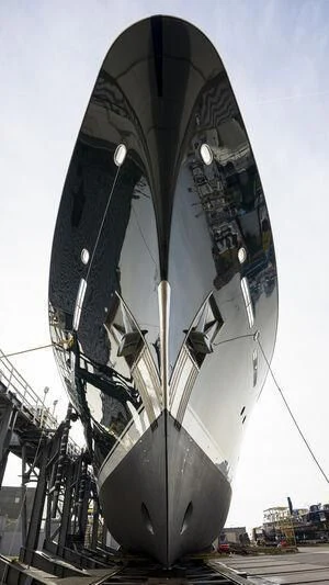 a large metal object aboard EMERALD Yacht for Charter